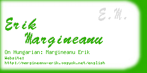 erik margineanu business card